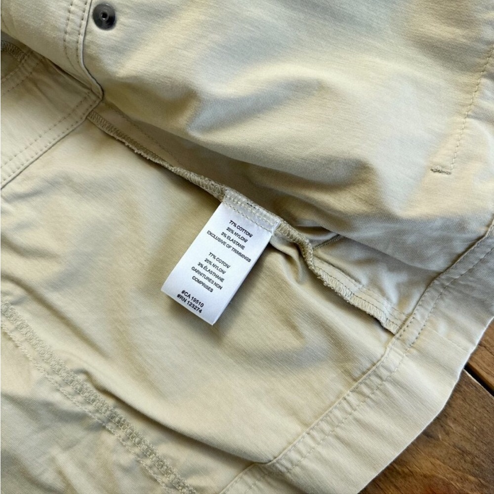 Women’s Khaki Tan Utility Jacket with Snap Front - Picture 9 of 9